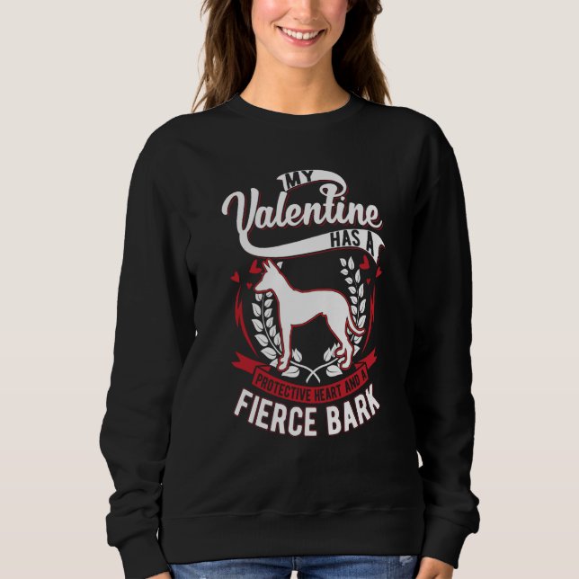 Podenco Valentine's Day Ibizan Hound Podenco Sweatshirt (Vorderseite)