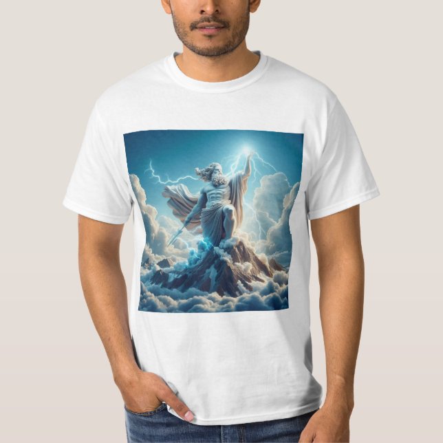Poder y Majestad: Zeus, el Dios del Trueno T-Shirt (Vorderseite)