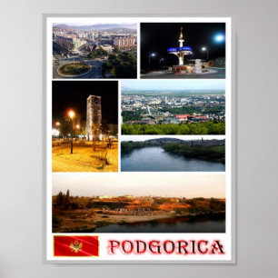 Podgorica - Montenegro - Mosaik - Poster