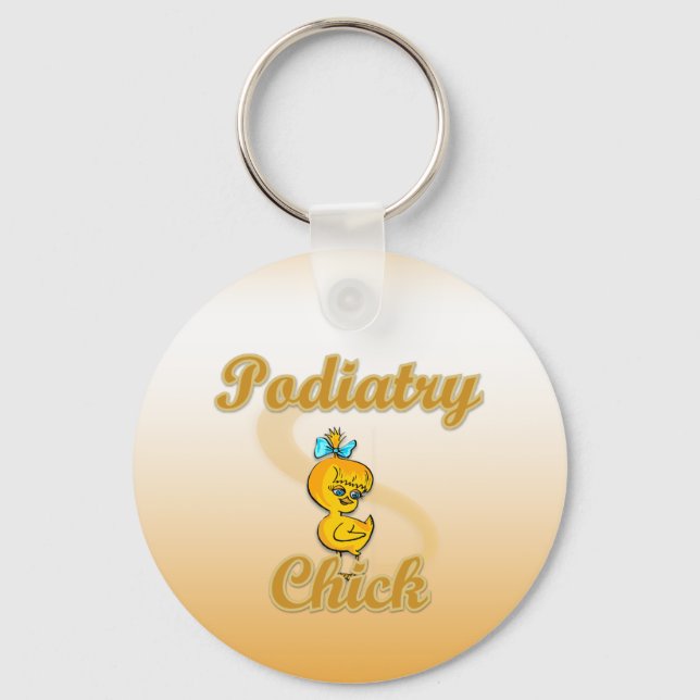 Podiatrie Chick Schlüsselanhänger (Vorderseite)