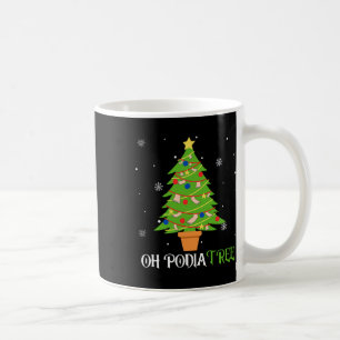 Podiatrische Weihnachtsbaum podiatrist Fuß medizin Kaffeetasse
