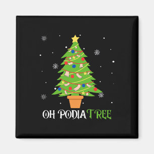 Podiatrische Weihnachtsbaum podiatrist Fuß medizin Magnet