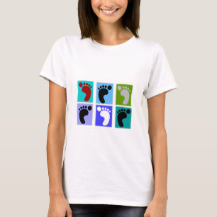 Podiatrist Gifts Popart Design of Feet T-Shirt