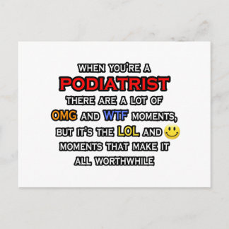 Podiatrist ... OMG WTF LOL Postkarte