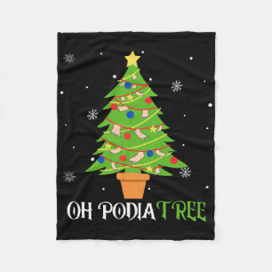 Podologie-Weihnachtsbaum Podologe Fuß Medizin Ist Fleecedecke