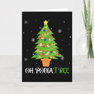 Podologie-Weihnachtsbaum Podologe Fuß Medizinisch Karte