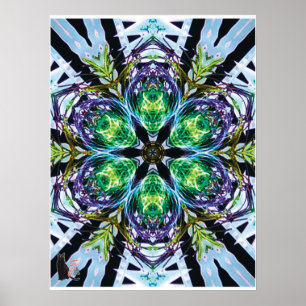 Pods Kinematische Collage Kaleidoskop Poster