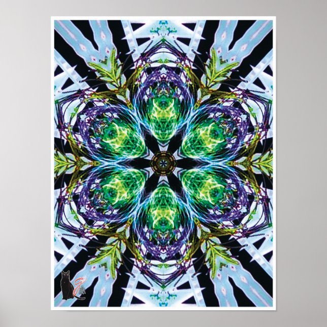 Pods Kinetic Collage Kaleidoscope Poster (Vorne)