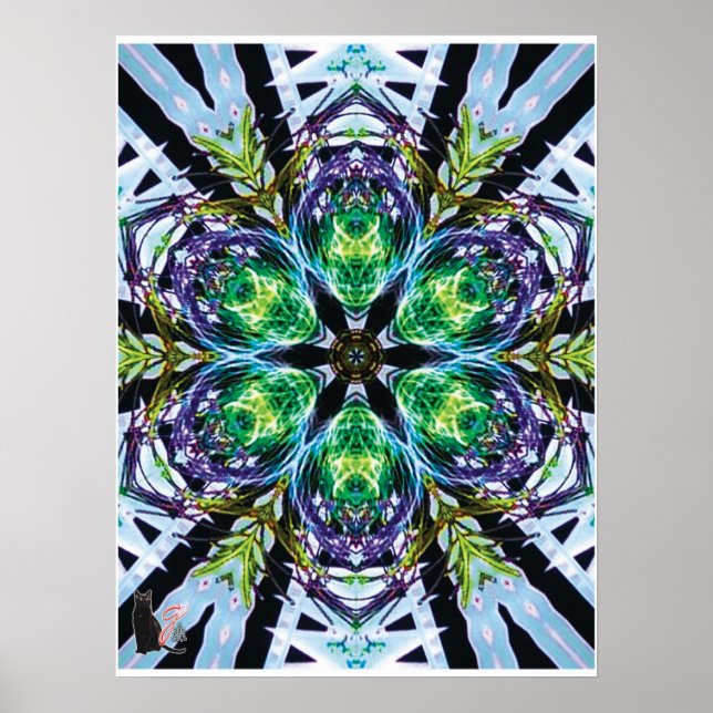 Pods Kinetic Collage Kaleidoscope Poster (Vorne)