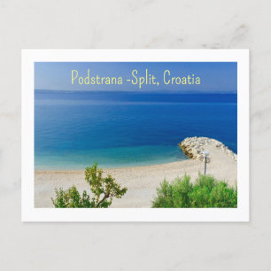 Podstrana — Split, Kroatien, Strand Postcard Postkarte