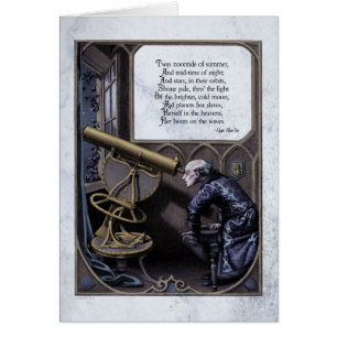Poe "Abend Star" Steampunk Viktorianisch Art Card