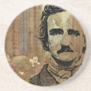 Poe Collage Getränkeuntersetzer