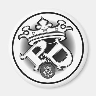 Poe Dis White Logo Magnet