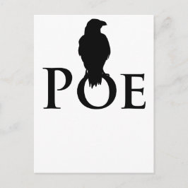 Poe Edgar Allan Poe und der Rabe Postkarte