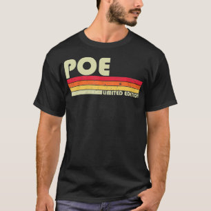 POE Familienname Funny Retro Vintager 80er 90er Ge T-Shirt