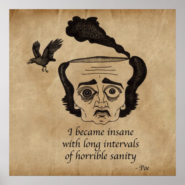 Poe insane poster (Vorne)