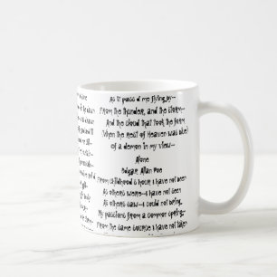 Poe-Poesie Kaffee-Tasse Kaffeetasse