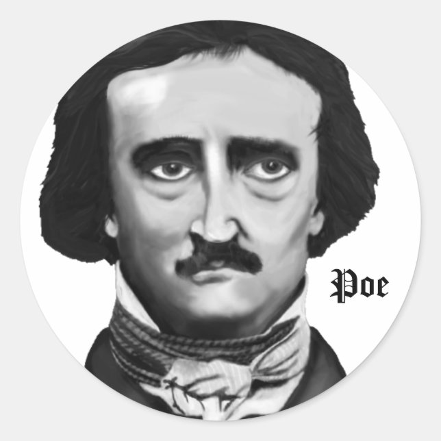 Poe Runder Aufkleber (Vorderseite)