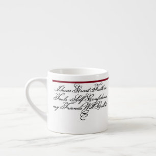 Poe-Zitat - Narren Espressotasse