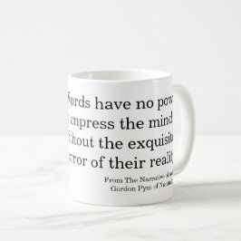 Poe Zitat zu Wörtern Kaffeetasse