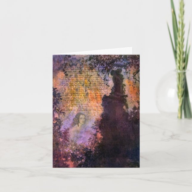 Poe zu Collage Frau-Marie Louise (Shaw) Digital Karte (Vorderseite)