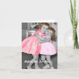 Poem: Before It's Too Late Feiertagskarte