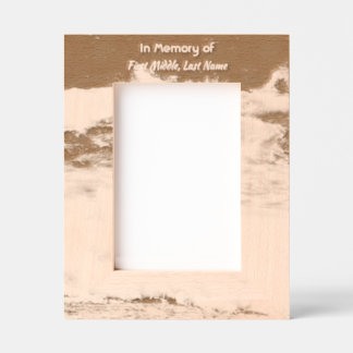 Poem Memorial Keepsake Ocean Sea Beach Geätzte Rahmen