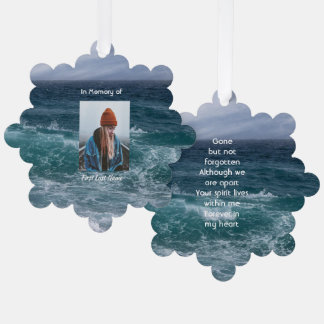  Poem Memorial Keepsake Ocean Sea Beach Ornament Karte