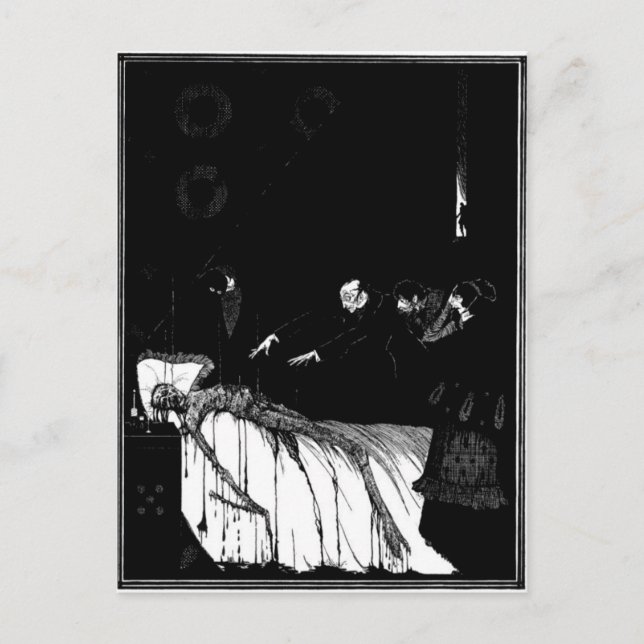 Poes Mysterien und Fantasie Postkarte (Vorderseite)