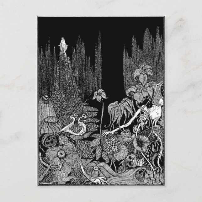 Poes Mysterien und Fantasie Postkarte (Vorderseite)