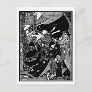 Poes Mysterien und Fantasie Postkarte