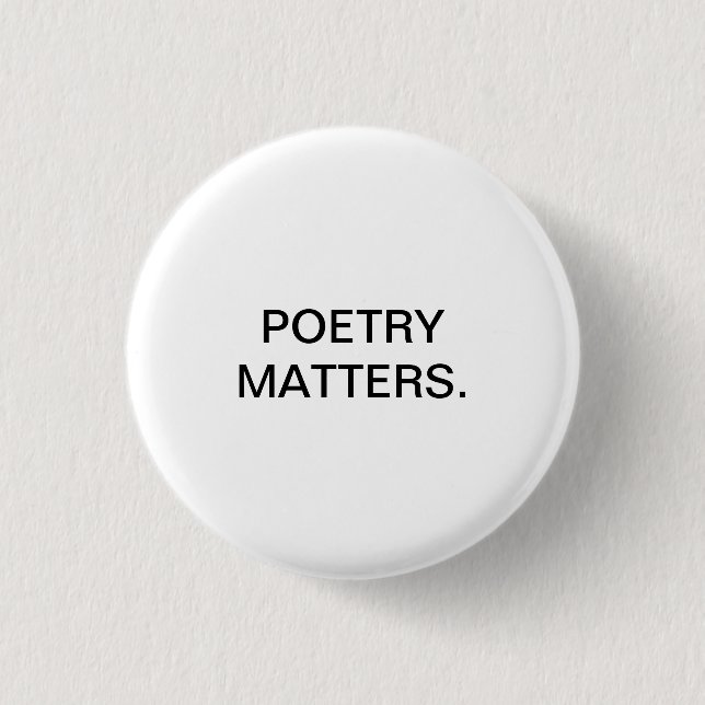 POESIE-ANGELEGENHEITEN BUTTON (Vorderseite)