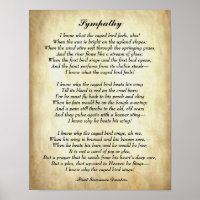 Poesie, Beileid von Paul Laurence Dunbar Poster