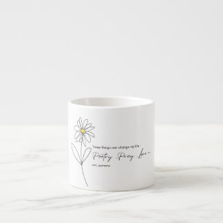 Poesie Gänseblümchen-Blumen-Tasse Espressotasse