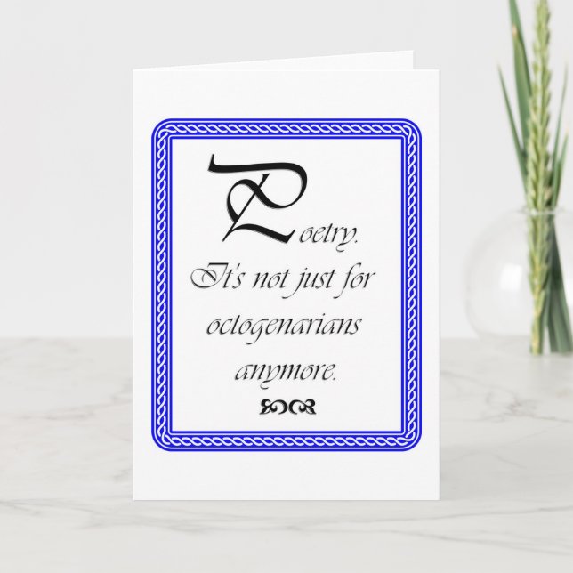 Poesie Karte (Vorderseite)