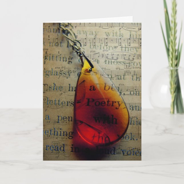 Poesie Karte (Vorderseite)