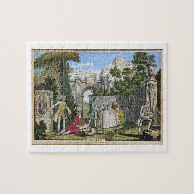 Poesie, Kneipe. durch Robert Sayer (fl.1750-80) Puzzle (Horizontal)