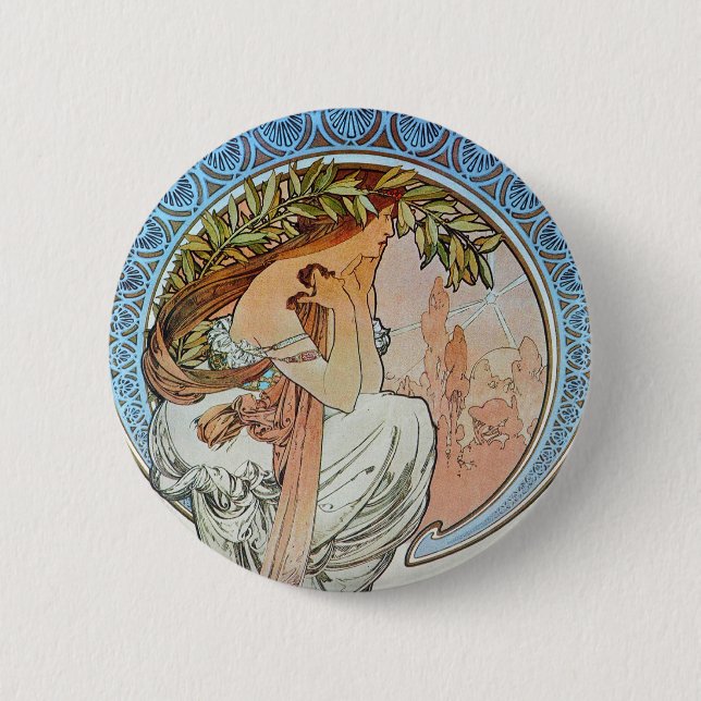 Poesie, Mucha Button (Vorderseite)