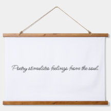 Poesie stimuliert Holzklappen