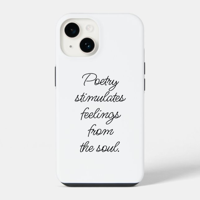 Poesie stimuliert iPhone-Fall iPhone Hülle (Rückseite)