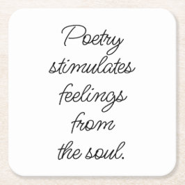 Poesie stimuliert Untersetzer