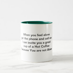 Poesie-Tasse Zweifarbige Tasse