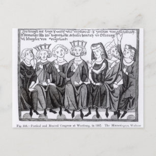 Poesie- und Musikkongress Postkarte