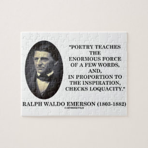 Poesie unterrichtet enorme Kraft des wenige Puzzle