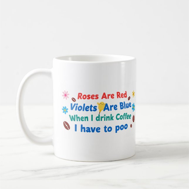 Poesie Wahrheit Kaffeetasse (Links)