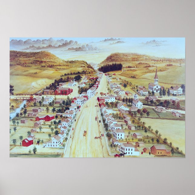 Poestenkill, New York, c.1855 Poster (Vorne)