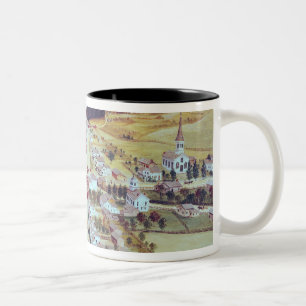 Poestenkill, New York, c.1855 Zweifarbige Tasse