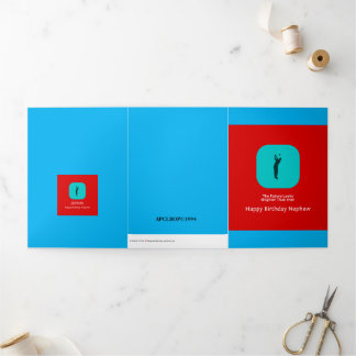 Poet Calwell Lee Birthday Dreifach Gefaltete Urlaubskarte