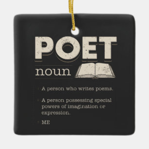 Poet Definition Funny Laureate Novelty Keramikornament