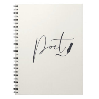 Poet Script Notebook – Minimalist Writing Journal Notizblock